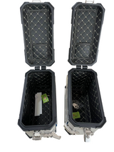 LGP Aluminium Touring Panniers 38L - Set of 2 - Silver