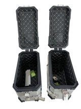 LGP Aluminium Touring Panniers 38L - Set of 2 - Silver