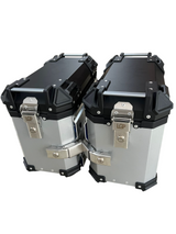 LGP Aluminium Touring Panniers 38L - Set of 2 - Silver