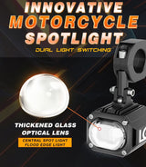 MK07 Spotlight | IP67 waterproof | auxiliary lights with harness | compatible for all motorcycles and cars - premium by LGP (18 months warranty)