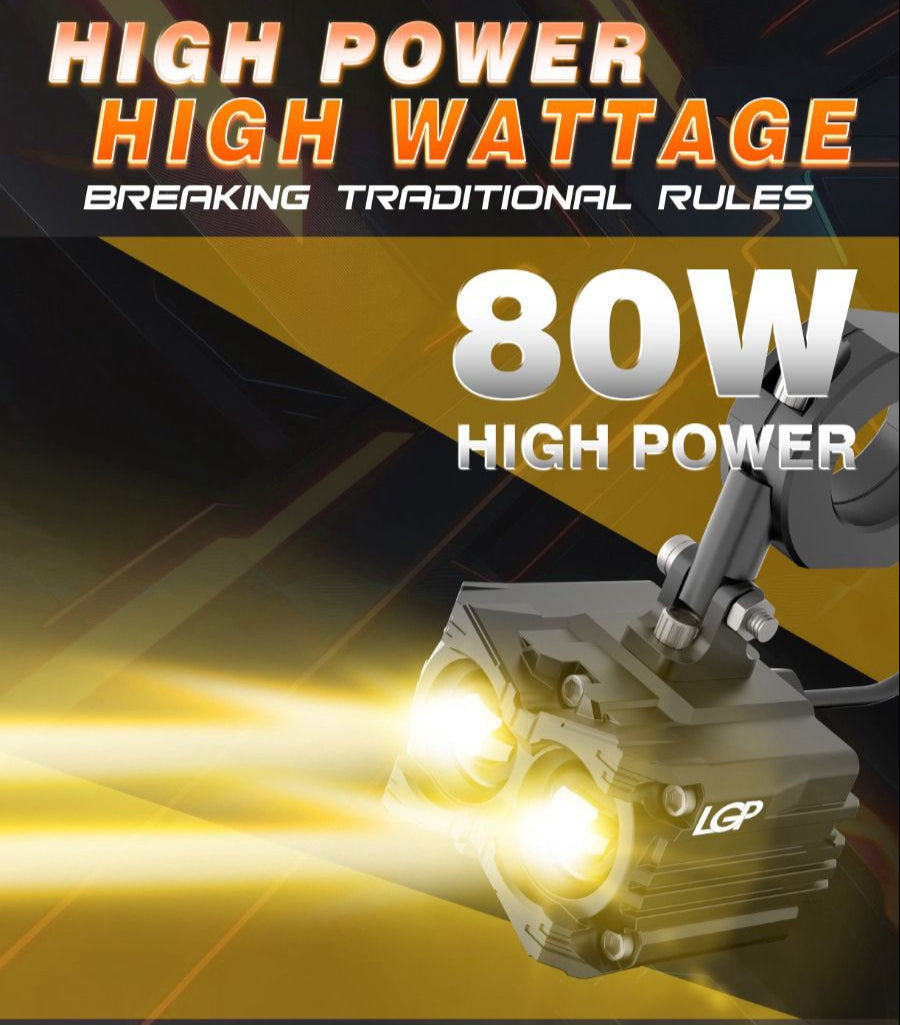 MK05 Spotlight |  IP67 waterproof | auxiliary lights with with harness | compatible for all motorcycles and cars - premium by LGP (18 months warranty)