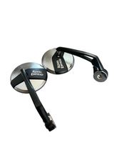 Handle Bar End | Side Mirror | Chrome polish with black | For All Royal Enfiled Motorcycles