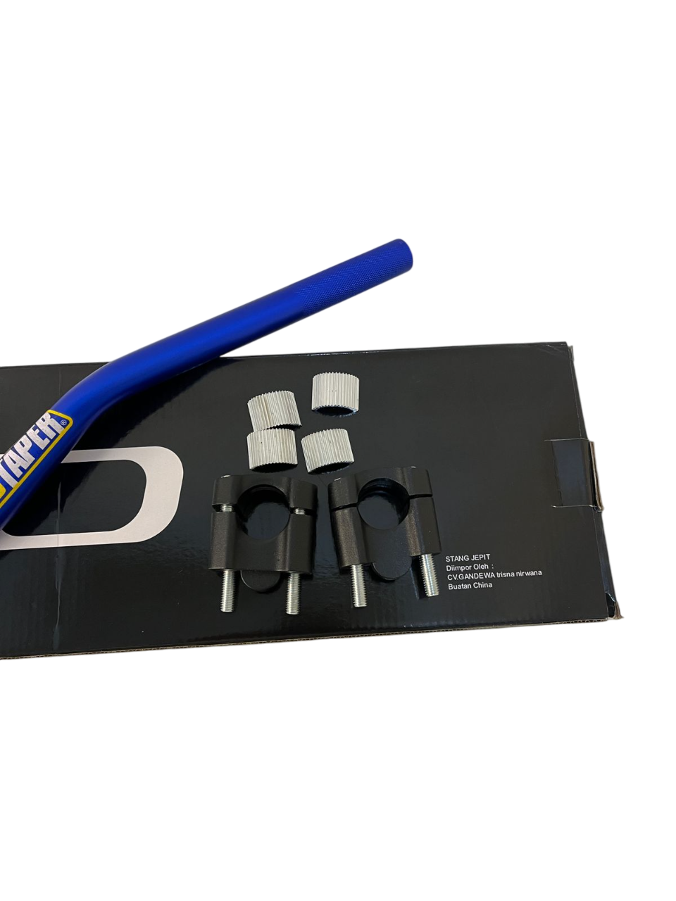Protaper Aluminum Alloy Universal "Evo" Handlebar Fat Bat with Pair Clamps (Risers)  (Universal For Bike) -  BLUE
