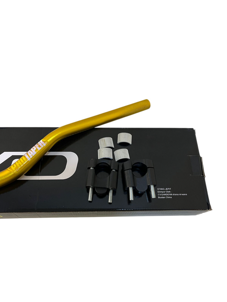 Protaper Aluminum Alloy Universal "Evo" Handlebar Fat Bat with Pair Clamps (Risers)  (Universal For Bike) -  YELLOW