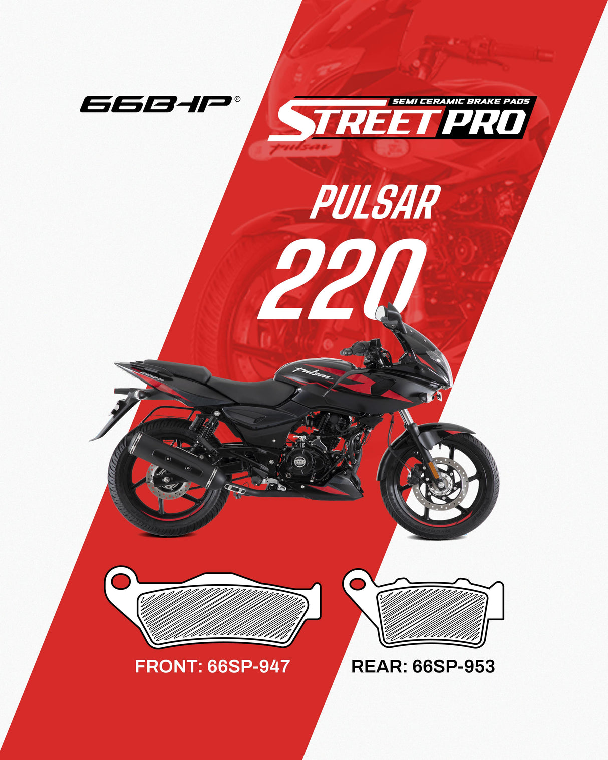 Bajaj Pulsar 220 Street Pro Semi Ceramic Brake Pads