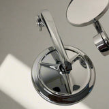 Merc Edition | Chrome Handle Bar End Side Mirror For Royal Enfiled Classic /Electra / Reborn/Standard - 350/ 500,Himalayan 450 Hunter 350, Meteor 350, Super Meteor , Interceptor , Gt 650, Himalayan/Scram 411, Bear 650 Round Mirrors