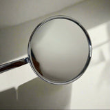 Merc Edition | Chrome Handle Bar End Side Mirror For Royal Enfiled Classic /Electra / Reborn/Standard - 350/ 500,Himalayan 450 Hunter 350, Meteor 350, Super Meteor , Interceptor , Gt 650, Himalayan/Scram 411, Bear 650 Round Mirrors