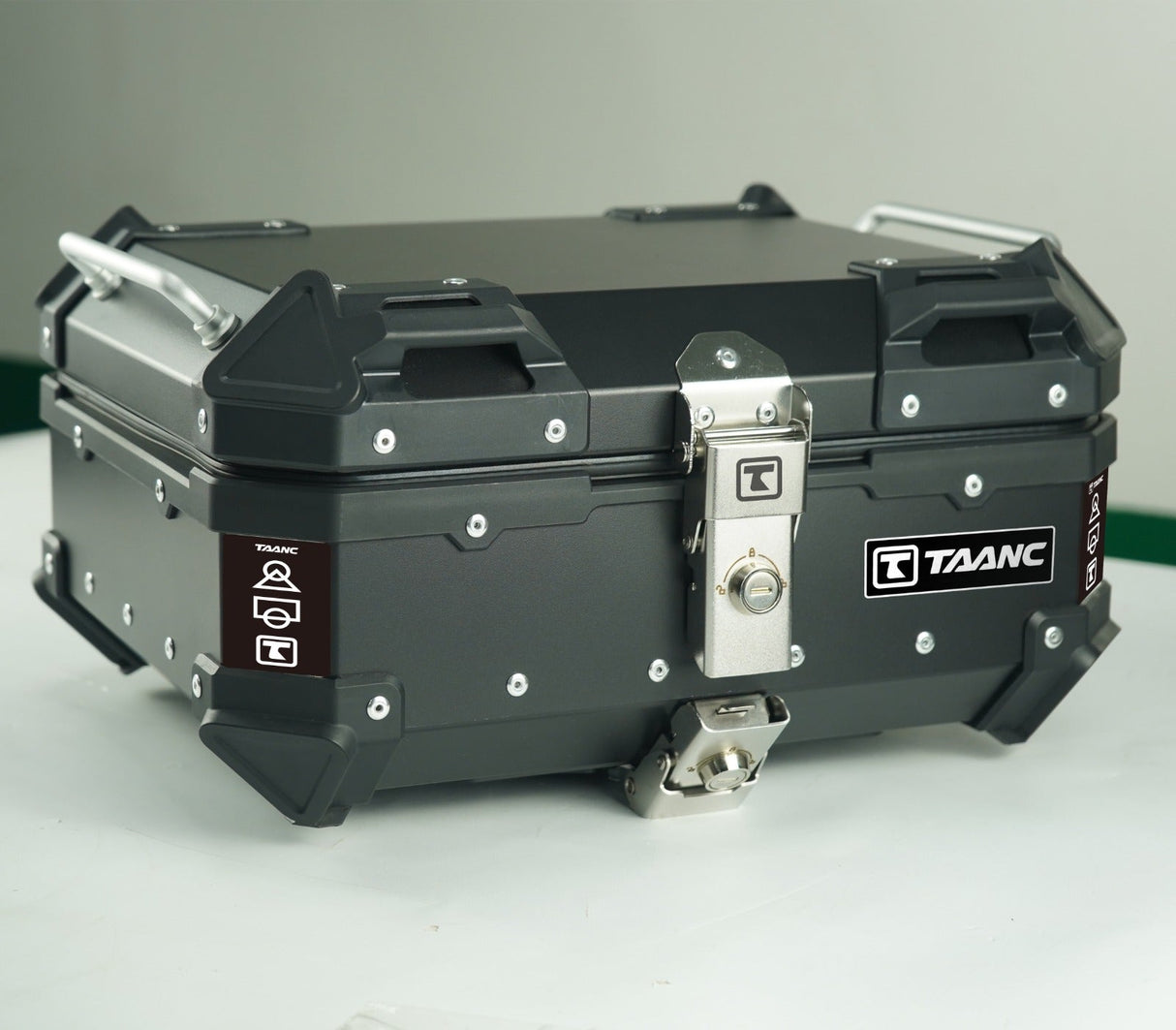 TAANC Urban Swift Top Box – Stealth Black | 22L Compact WP Motorcycle Storage Box for Daily Use