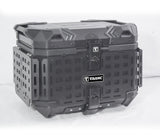 TAANC Nomad Forge Folding Top Box – Stealth Black | 45L Aluminium Adventure WP Motorcycle Storage Box