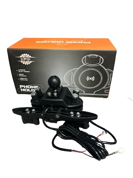 LGP ALPHA MOUNT HANDLEBAR PREMIUM MOBILE HOLDER WITH SMART CHARGER IDEAL FOR MAPS AND NAVIGATION ( BLACK )