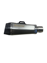 Akrapovic SILVER Carbon fiber exhaust FISH CUT  Stainless Steel Slip On Exhaust Silencer  for All Bikes/Motorcycle - UNIVERSAL