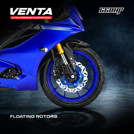 Yamaha R15 V3 floating front brake disc rotor performance upgrade wave rotor – Moto Modz
