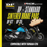 DP Sintered Brake Pads for Yamaha FZ 16 - Standard