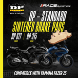 DP Sintered Brake Pads for Yamaha Fazer 25 - Standard