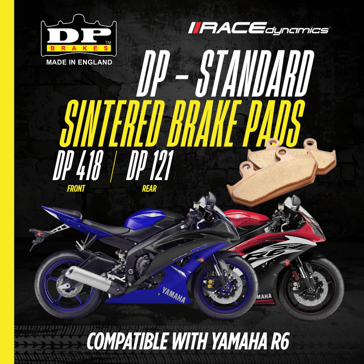 DP Sintered Brake Pads for Yamaha R6 (2004-2018)- Standard