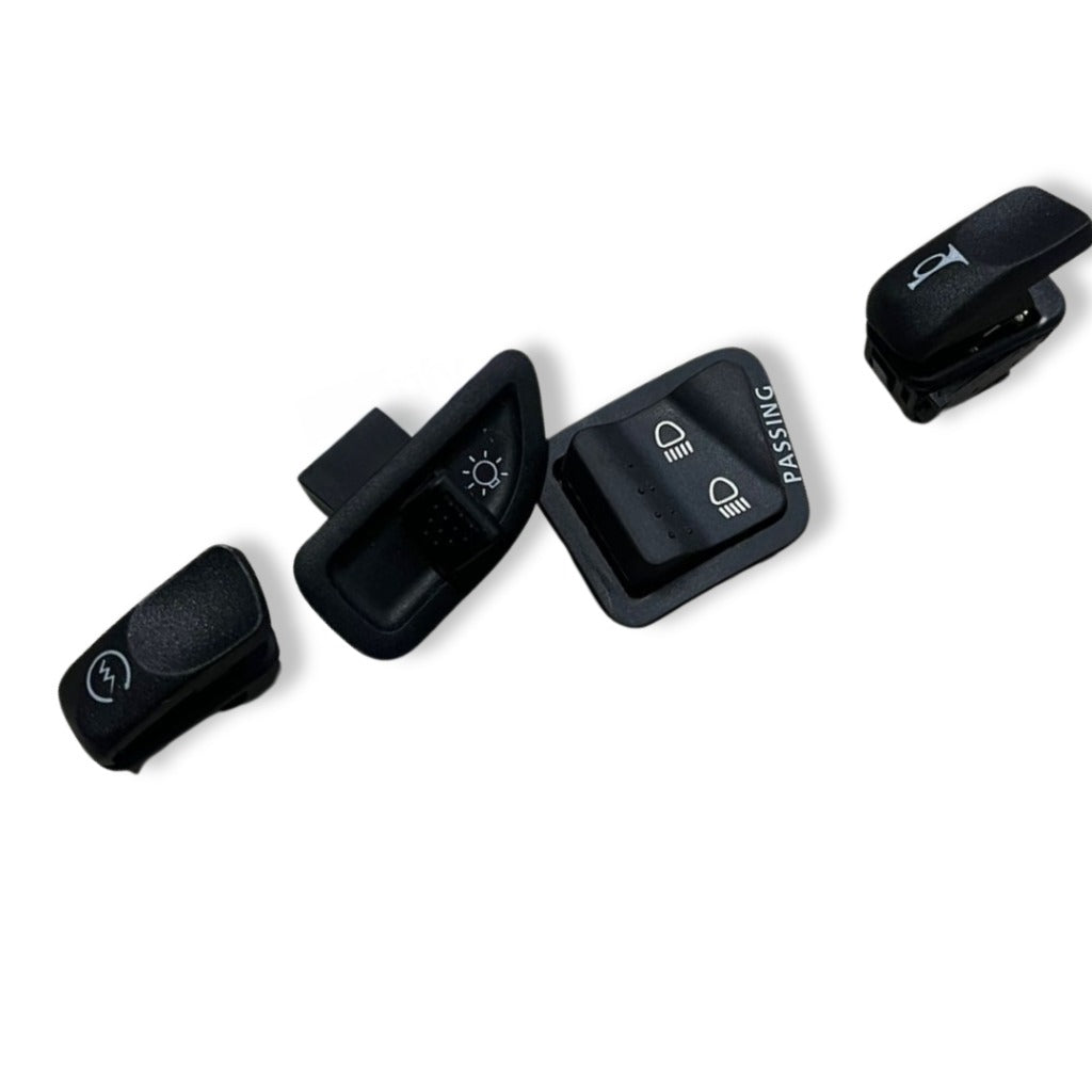 MODULAR SWITCHES FOR APRILLIA SET OF - 4 (HORN , SELF START,PASSING LIGHT SWITCH,INDICATOR SWITCH)