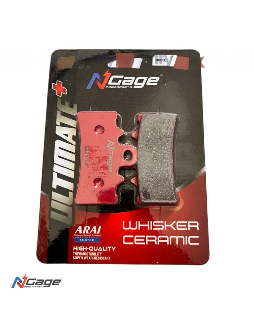 TRIUMPH SPEED 400 - SCRAMBLER 400 X |front and rear whisker ceramic Ultimate + brake pads | NGAGE POWERPARTS - COMBO
