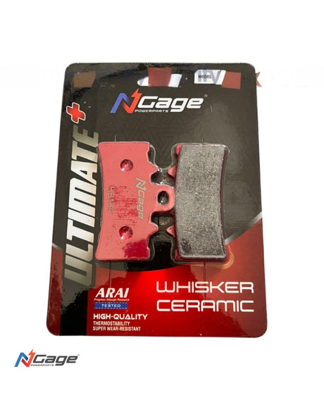 TRIUMPH SPEED 400 - SCRAMBLER 400 X |front and rear whisker ceramic Ultimate + brake pads | NGAGE POWERPARTS - COMBO