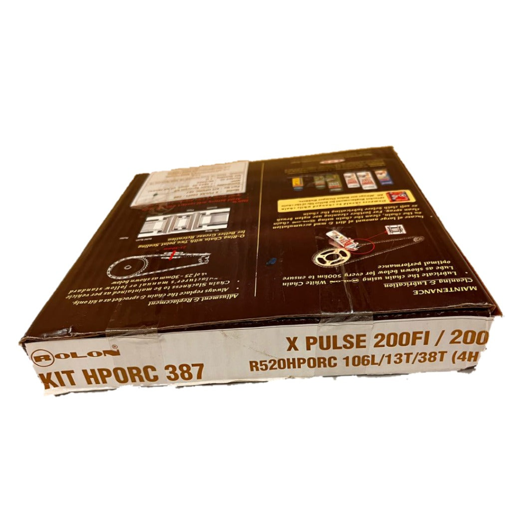 X Pulse 200FI / 200 brass chain sprocket kit by Rolon