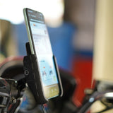 LGP MB1 Jaw-Grip Waterproof Bike/Motorcycle/Scooter Mobile Phone Holder Mount with Fast USB 3.0 Charger, Ideal for Maps and GPS Navigation (Black) - M8