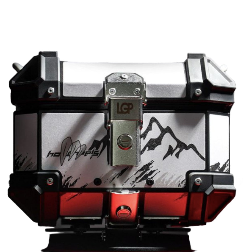 LGP 25 litres aluminium top box with graphics universal 2.0 ( fits all motorcycles )