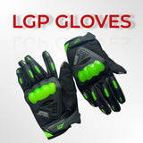 LGP motocross riding gloves | Black (Green)
