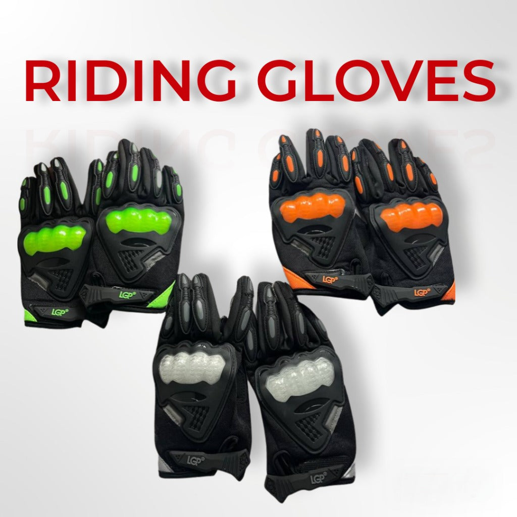 LGP motocross riding gloves | Black (Orange)