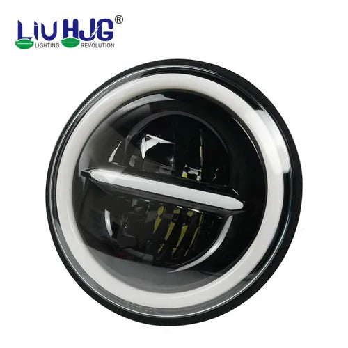 LIU HJG COMBO LED headlights and auxiliary lights compatible for mahindra thar , Gypsy & Jeep ( SET OF 4) Version 1
