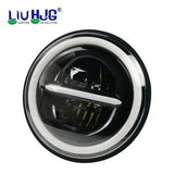 LIU HJG COMBO LED headlights and auxiliary lights compatible for mahindra thar , Gypsy & Jeep ( SET OF 4) Version 1