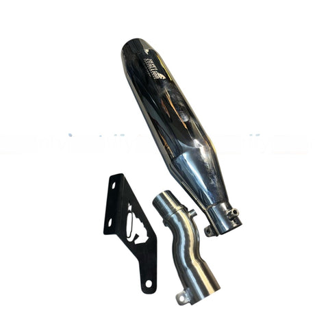 TRIUMPH SPEED 400 - SCRAMBLER 400X | SILVER STALLION BLAZE | DYNO High Performance Exhaust System | SILVER - LIFE TIME WARRANTY