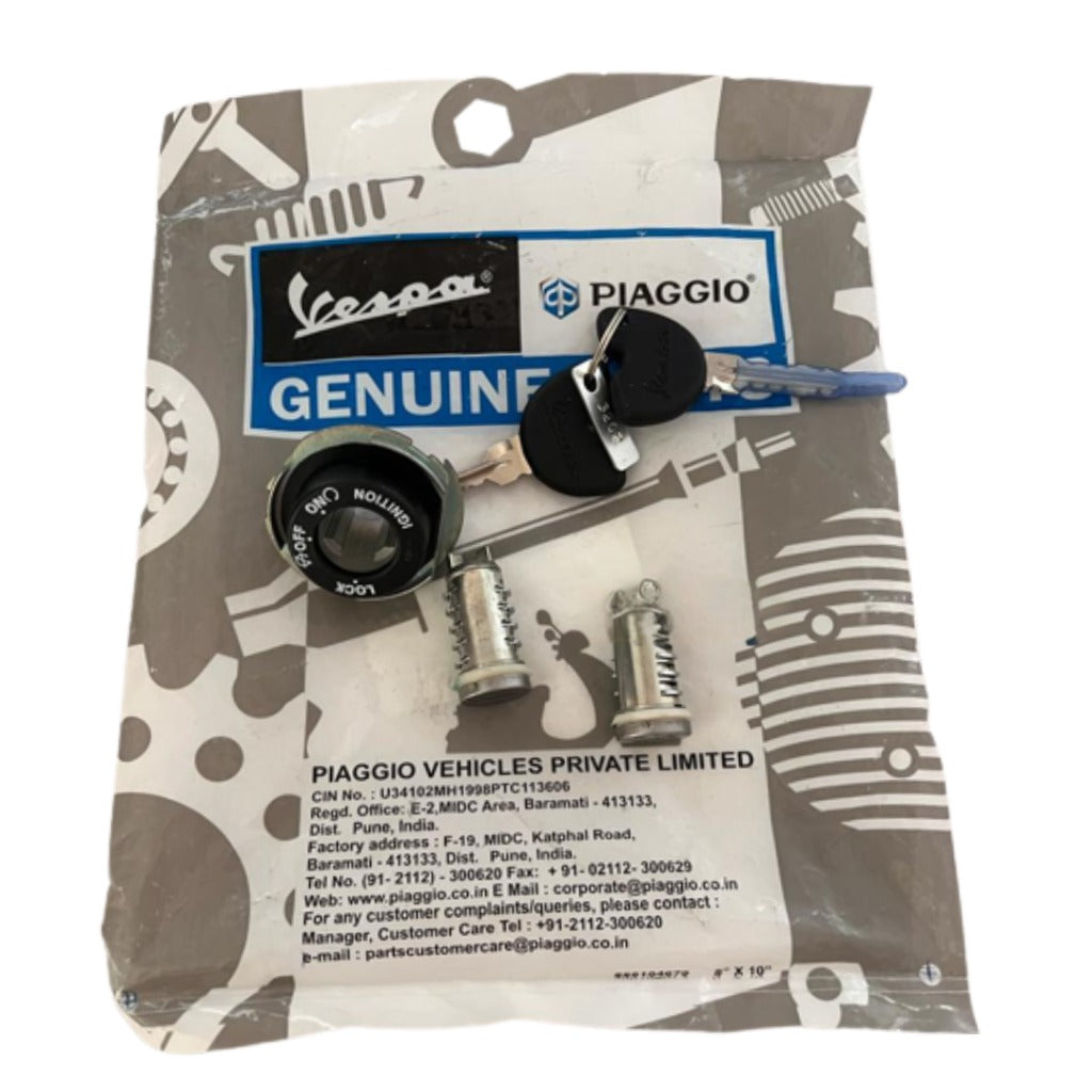 Vespa lock set with lock body &keys set of 3 – Moto Modz