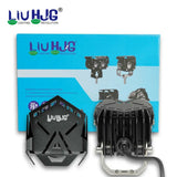 LIU HJG Single LED Future Lens HJG-103 40 watt Fog light with wiring harness for all Motorcycles