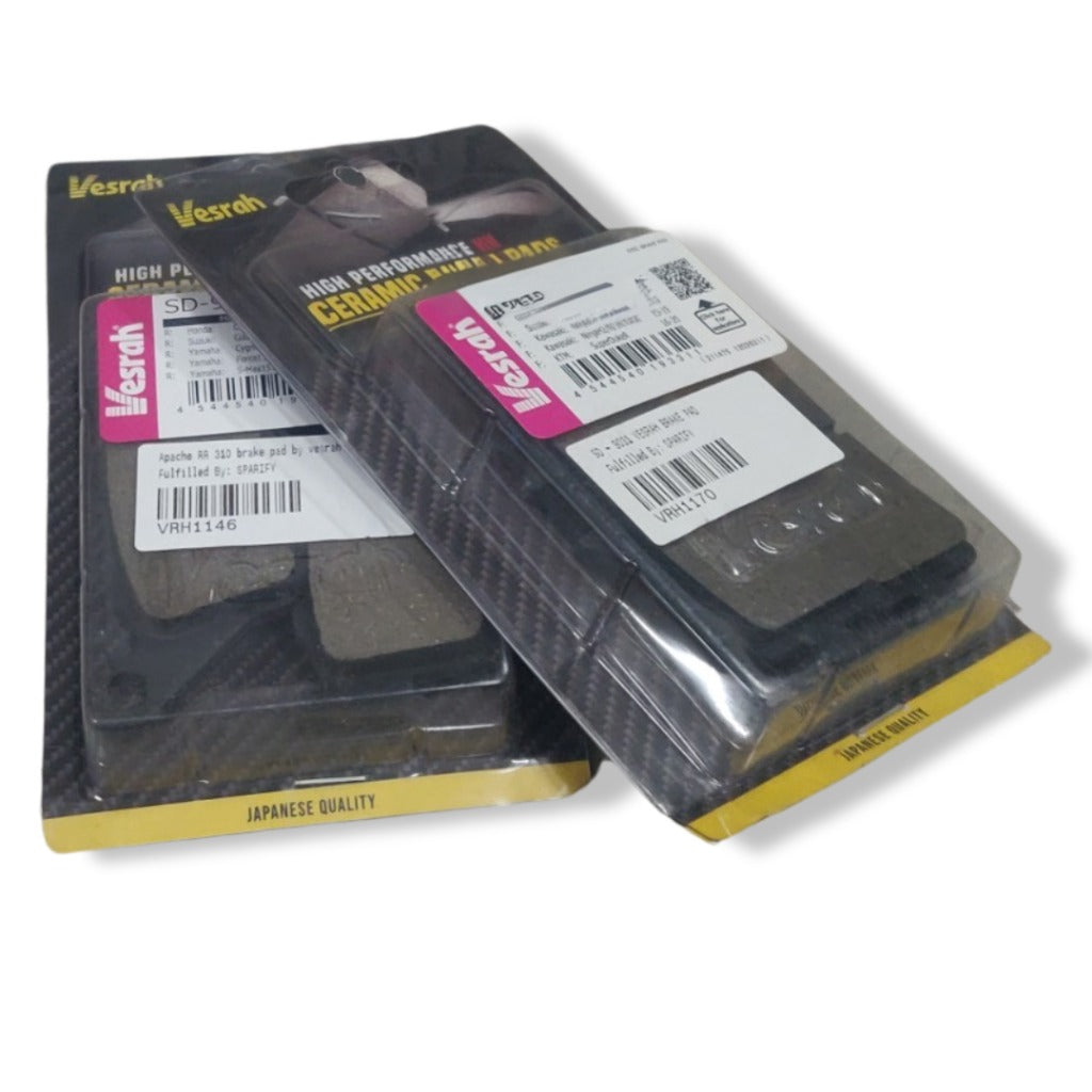 Interceptor 650 /Continental GT 650 ceramic brake pads by vesrah - COMBO (FRONT & REAR).SD953. SD958