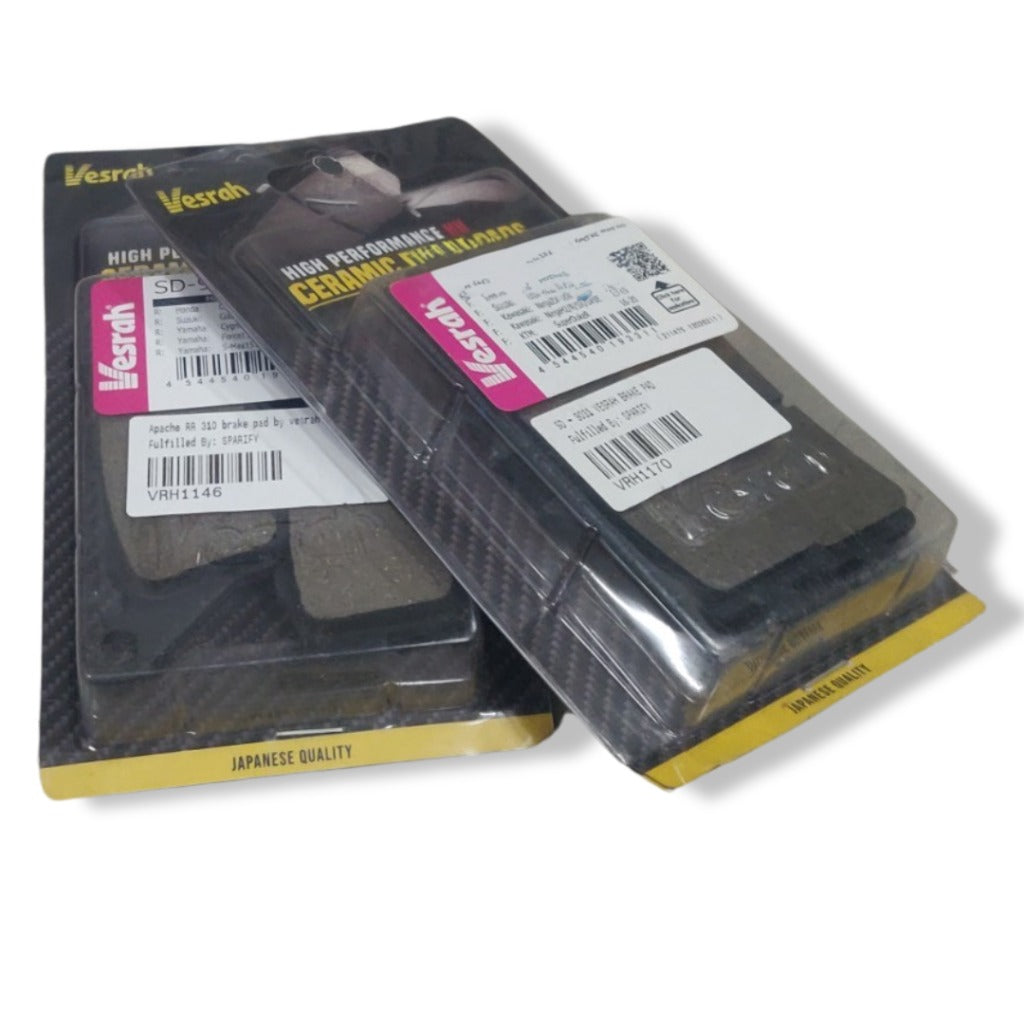 Suzuki V storm SX 250 ceramic brake pads by vesrah - COMBO (FRONT & REAR)SD360.SD953