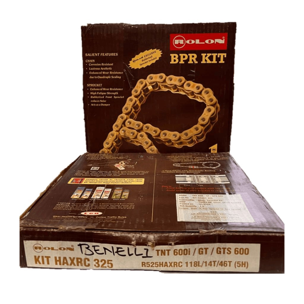 BENELLI TNT600I/GT/GTS 600 ROLON BRASS CHAIN SPROCKET KIT