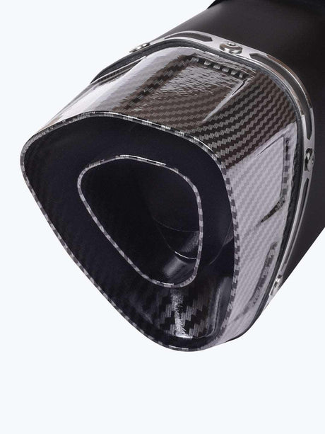 Akrapovic Centre Black End Carbon Shield Exhaust - Moto Modz