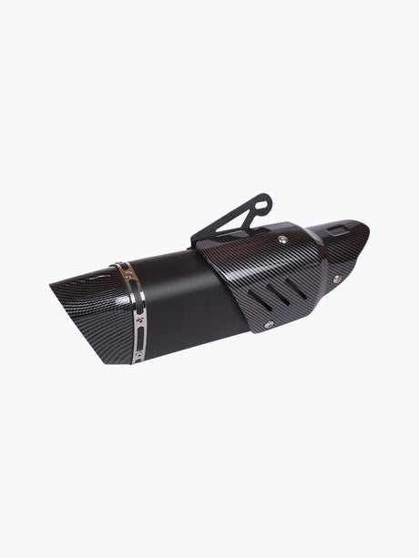 Akrapovic Centre Black End Carbon Shield Exhaust - Moto Modz
