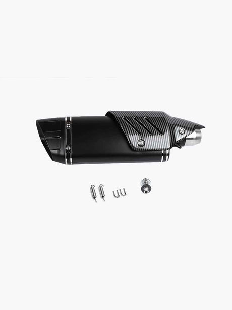 Akrapovic Full Black Carbon Shield Exhaust Premium - Moto Modz