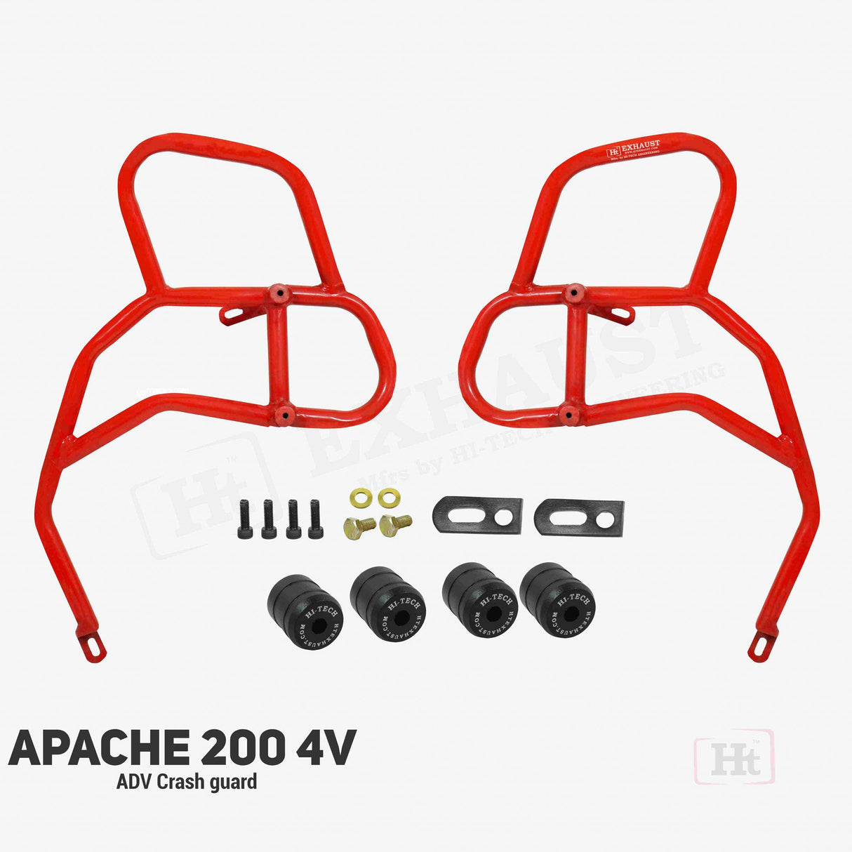 HT ADV Crash Guard for Apache RTR 160/200 4v  with 4 Metal Slider- SBTVS-111