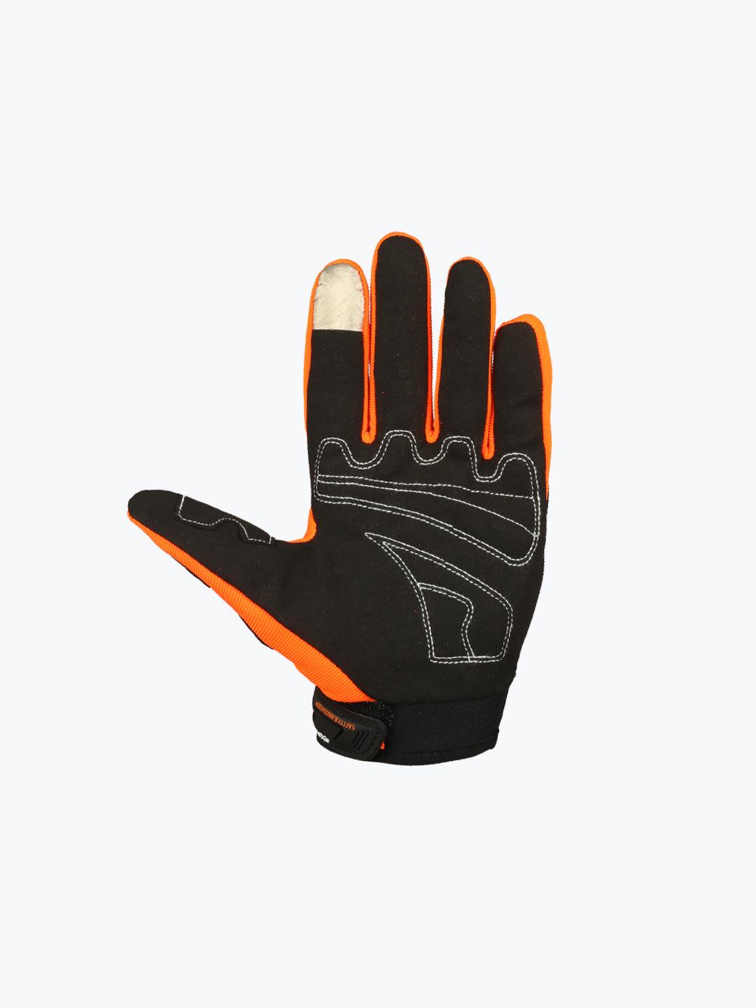 AXE Racing Gloves St09 Black Orange - Moto Modz