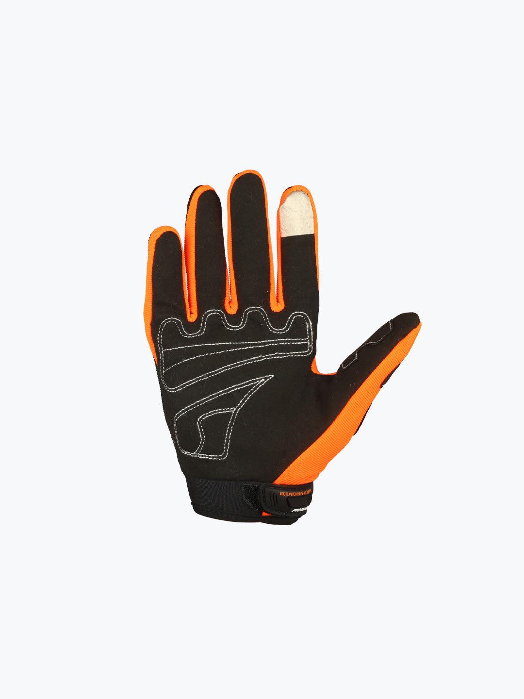 AXE Racing Gloves St09 Black Orange - Moto Modz