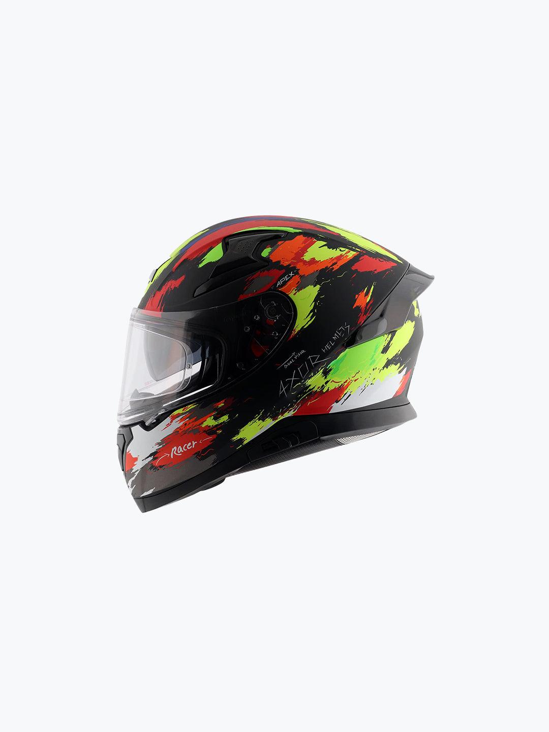 Axor Apex Racer Dull Black Neon Yellow - Moto Modz