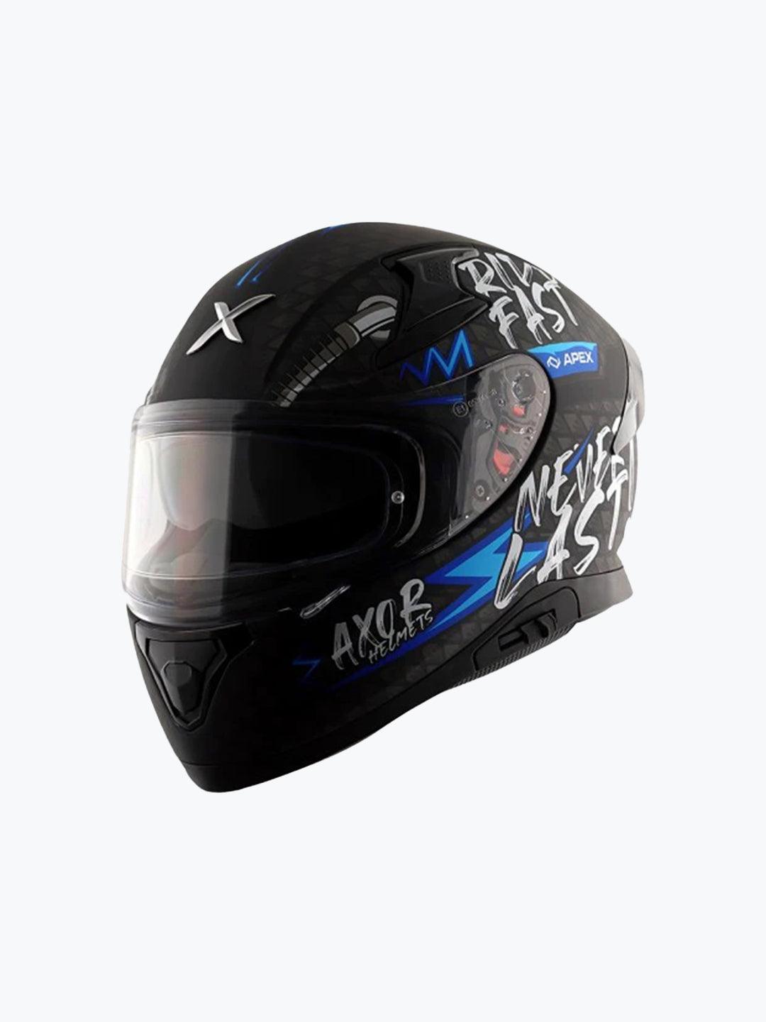 Axor Apex RideFast Black Blue - Moto Modz