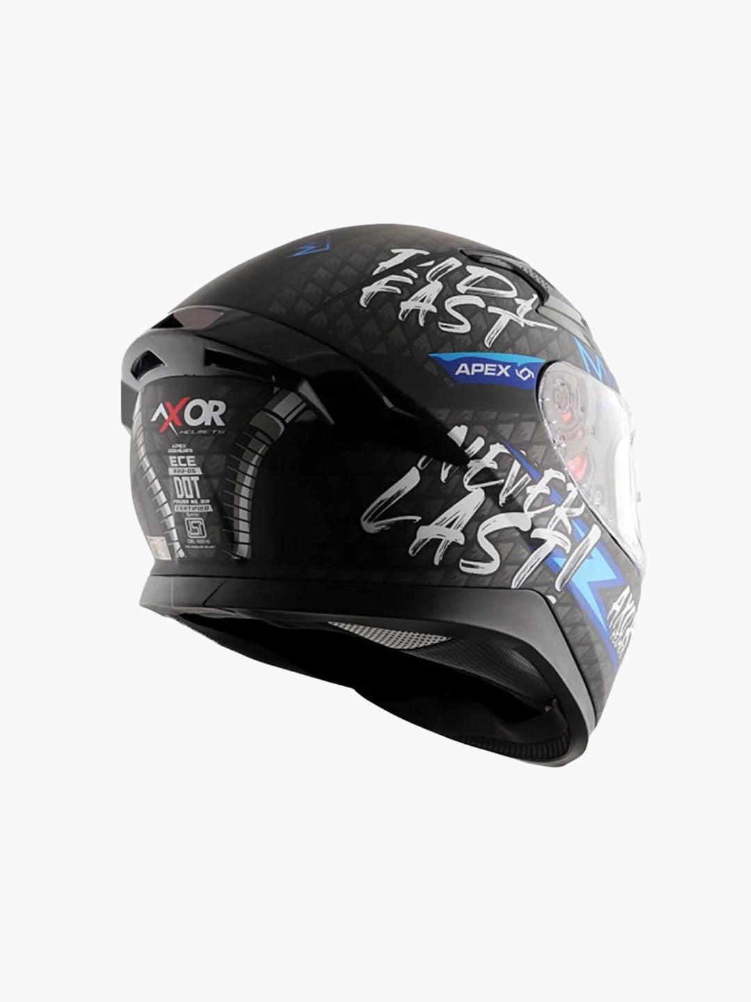 Axor Apex RideFast Black Blue - Moto Modz