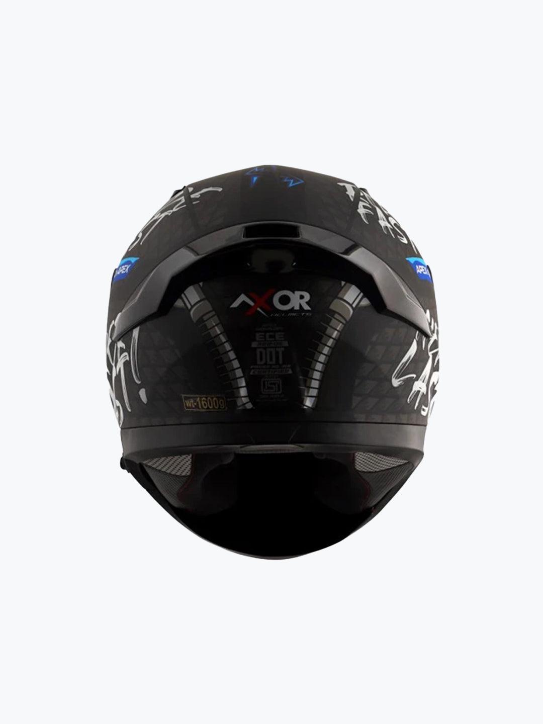 Axor Apex RideFast Black Blue - Moto Modz