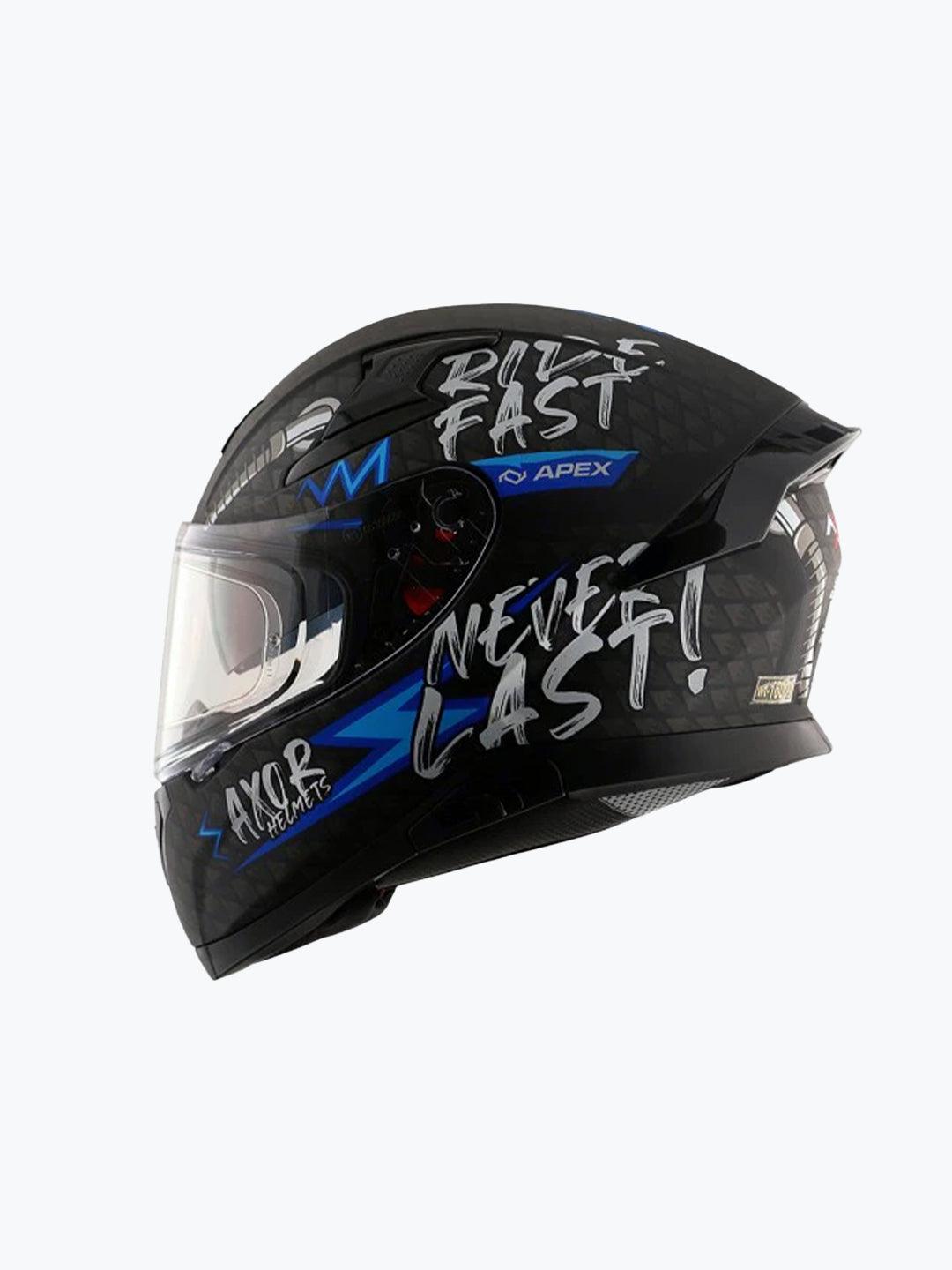 Axor Apex RideFast Black Blue - Moto Modz