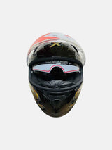Axor Apex Seadevil Glossy Black Gold Helmet - Moto Modz