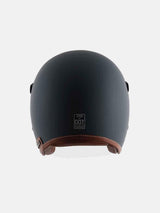 Axor Retro Jet Leather Dull Slate Helmet - Moto Modz