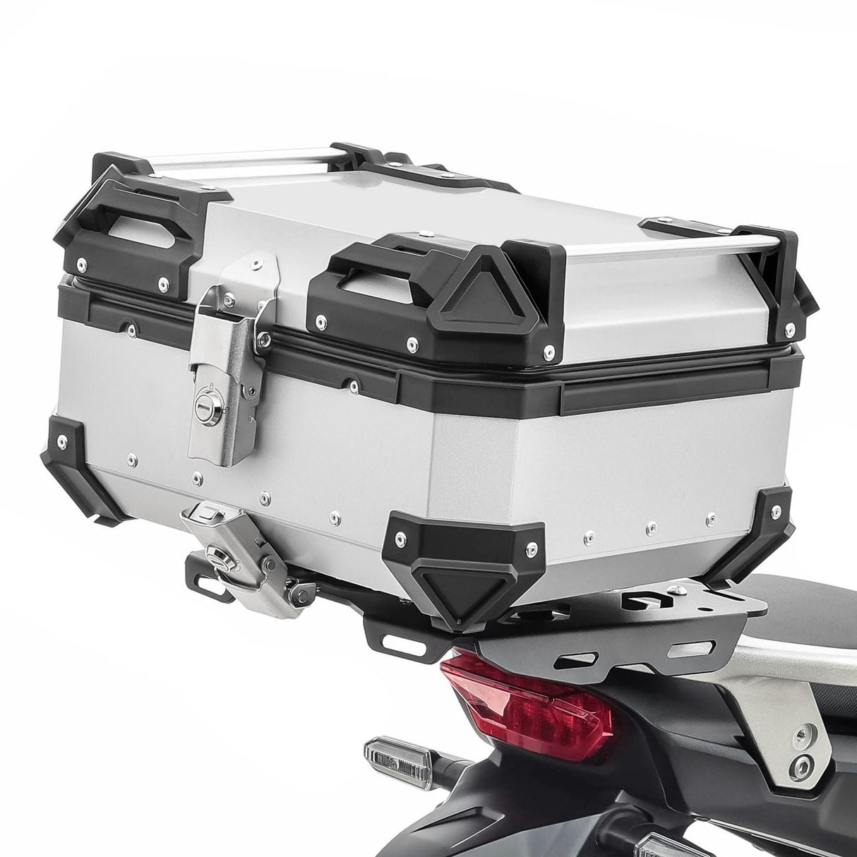 TAANC Urban Swift Top Box – Aero Silver | 22L Compact Motorcycle Storage Box for Daily Use