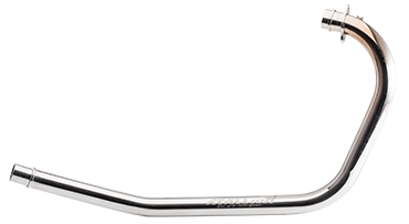 Free Flow Bend Pipe (DUAL O2 SENSOR) ( Header pipe ) For INTERCEPTOR / GT 650 – Silver - SILVER STALLION PERFORMANCE  ( UPGRADED )